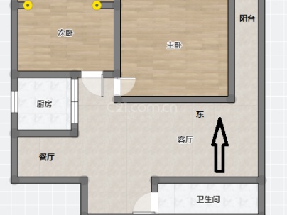 凯旋豪庭 2室 2厅 86平米