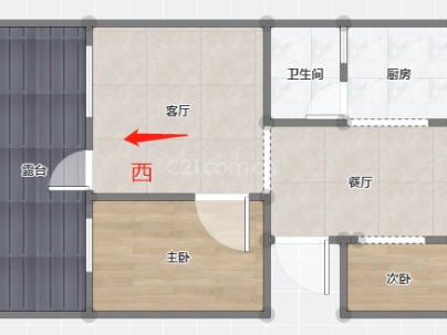 飞虹街63栋 2室 1厅 59平米