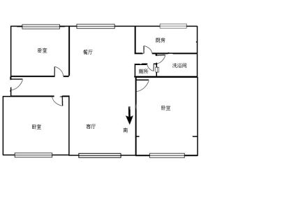 同福巷1号 3室 2厅 117平米