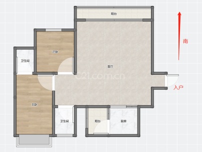 二井沟安置小区 3室 2厅 105.5平米