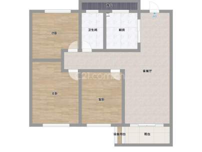 众安·香树湾 3室 2厅 90平米