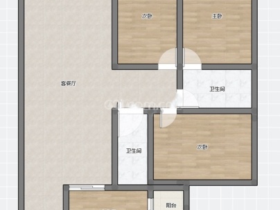 金河湾1881 3室 2厅 117.43平米