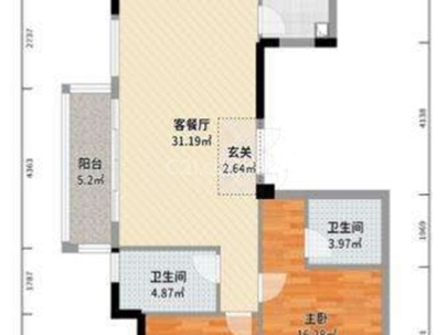 耀江花园 3室 2厅 122平米