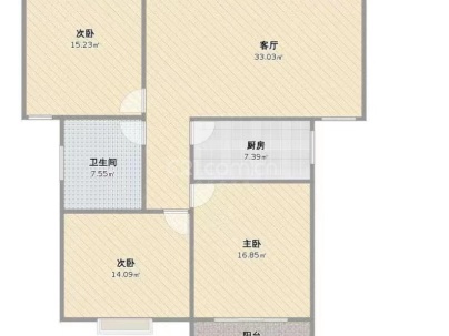 珠江愉景新城 3室 2厅 107平米