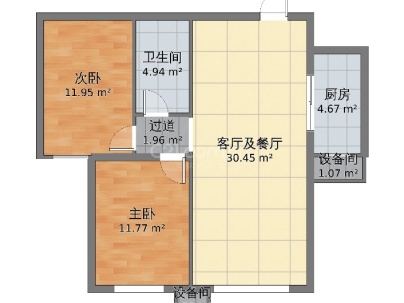合胜广场 3室 2厅 119平米