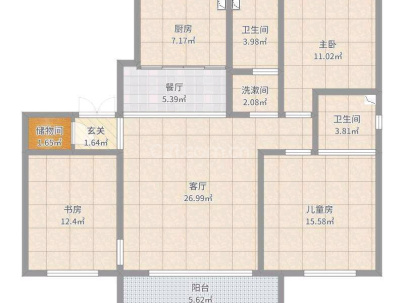 珠晖区东风南路336号 4室 2厅 156.65平米