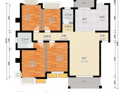 中泰峰境 4室 2厅 139平米