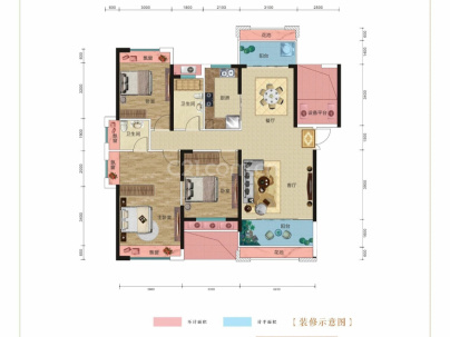 九里晴川 3室 2厅 135平米