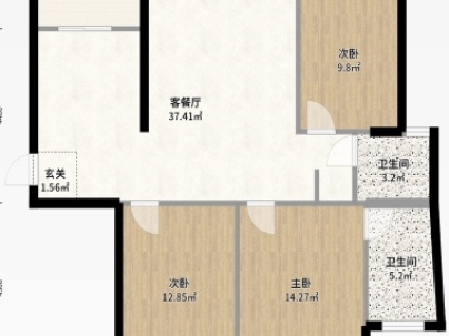 中天花园 4室 2厅 148平米