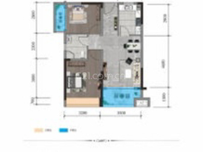 衡阳中航城市花园 2室 2厅 84.5平米