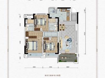 中天星城 2室 2厅 87平米