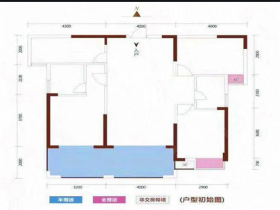 珠江愉景新城 3室 2厅 90平米