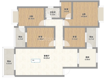 船山西路32号 4室 2厅 171.45平米