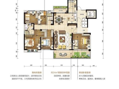 拓兴阳光新城 3室 2厅 111平米