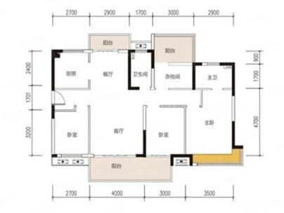 佳源·罗马都市 3室 2厅 139平米