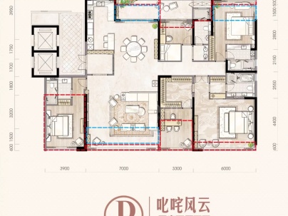 云沙诗意 2室 2厅 84平米