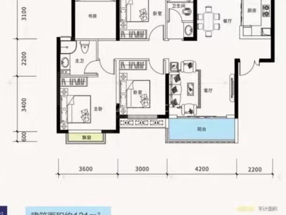 中建和城壹品 4室 2厅 131平米