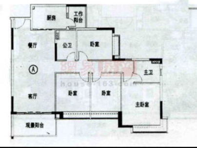 恒大绿洲 4室 2厅 166平米