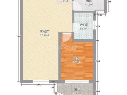 旺角星辰 1室 1厅 34平米