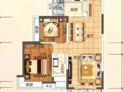 天马小苑 2室 1厅 64.87平米