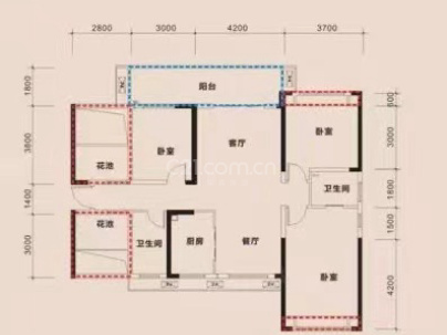 丽天名园 5室 2厅 216平米