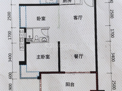 珠江云锦 2室 2厅 92平米