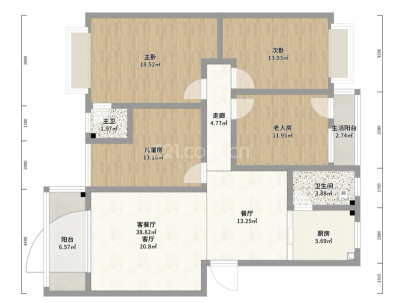 衡洲府 4室 2厅 153平米