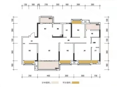 美的梧桐庄园 4室 2厅 139平米