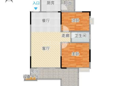 衡祁路51号 2室 2厅 87.56平米