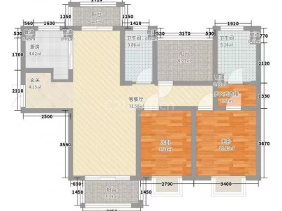 怀窑里 2室 1厅 56平米