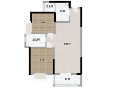 先锋银座 1室 1厅 55平米