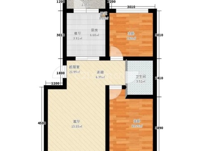 冶金铁五局家属房 2室 1厅 59平米