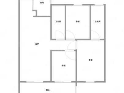 黄白路128号 3室 2厅 110平米