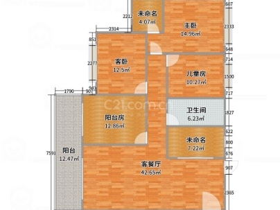 富江一品 3室 2厅 131平米