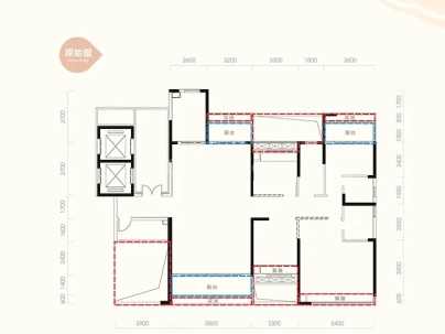 融冠云城 5室 2厅 220平米