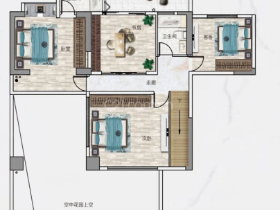 珠江和院 5室 2厅 244.02平米