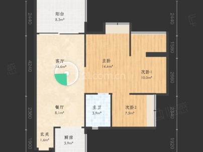 碧桂园花园里 3室 2厅 127平米