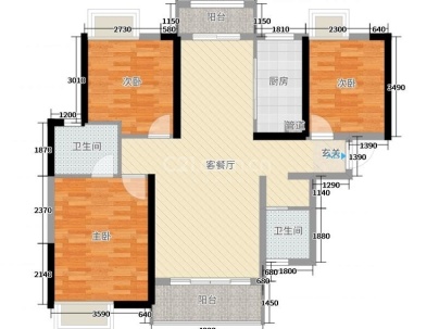 云沙诗意 4室 2厅 142.95平米