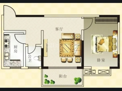 长湖新村 2室 2厅 98平米