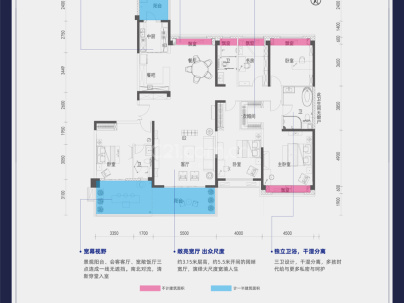 碧桂园十里江湾誉峯 5室 2厅 267平米