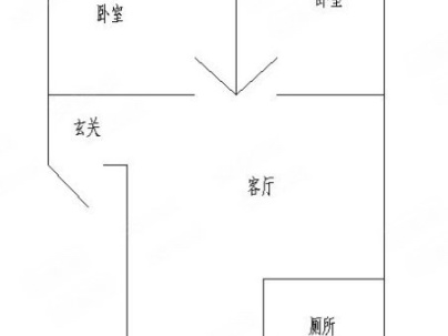 湘江北路17号 2室 1厅 65平米