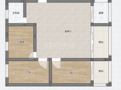 新生村 3室 2厅 132平米