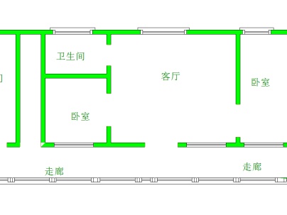 农行单元楼 2室 2厅 130平米