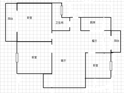 阳光倾城 3室 2厅 120平米