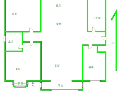 泰泽园 3室 2厅 120平米