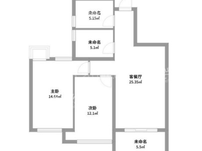 外滩首府 2室 2厅 89平米