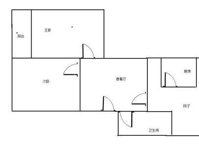 老检察院家属楼 2室 1厅 74.8平米