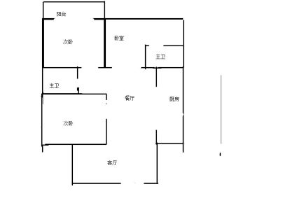 世纪花苑 3室 2厅 134.4平米
