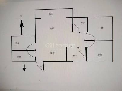 绿苑小区 3室 2厅 128平米