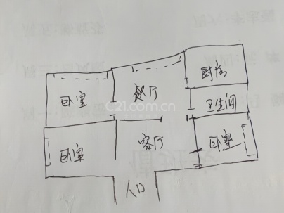 建阳巷 3室 2厅 120平米